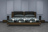 Fantasia - Dark Walnut Dark Grey 4-Piece Bedroom Set
