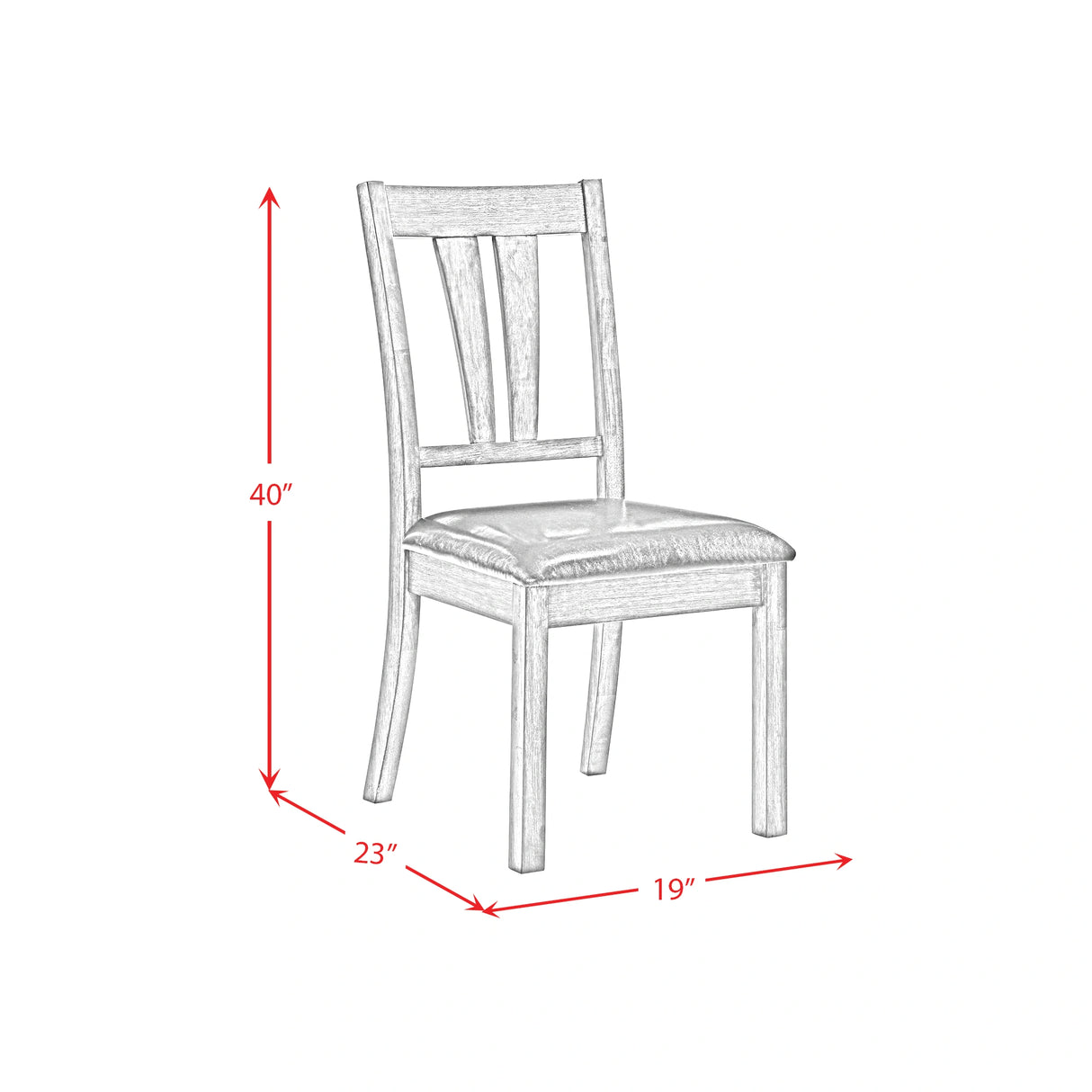 Nathan Fan Back Chair W/Pu Seat (2 Per Pack)