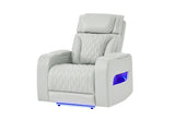 U8611 Blanche Power Recliner with Power Headrest and LED