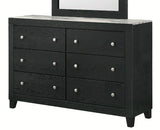 Crown Mark Furniture Cadence 6 Drawer Dresser in Black image