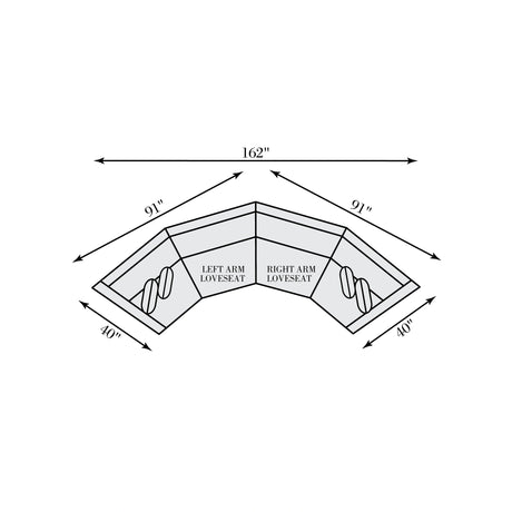 Soleil Fabric Sectional