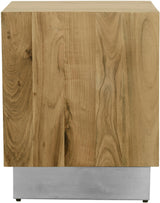 Acacia Chrome End Table