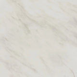 Sylvie Round End Table with White Faux Marble Top and Base