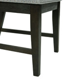 Donovan 5PC Standard Height Dining Set-Table and Four Side Chairs in Gray