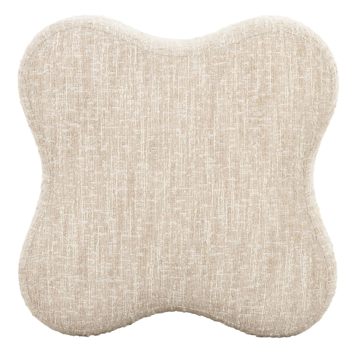 Spiro - Modern Beige Fabric Ottoman