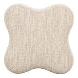 Spiro - Modern Beige Fabric Ottoman