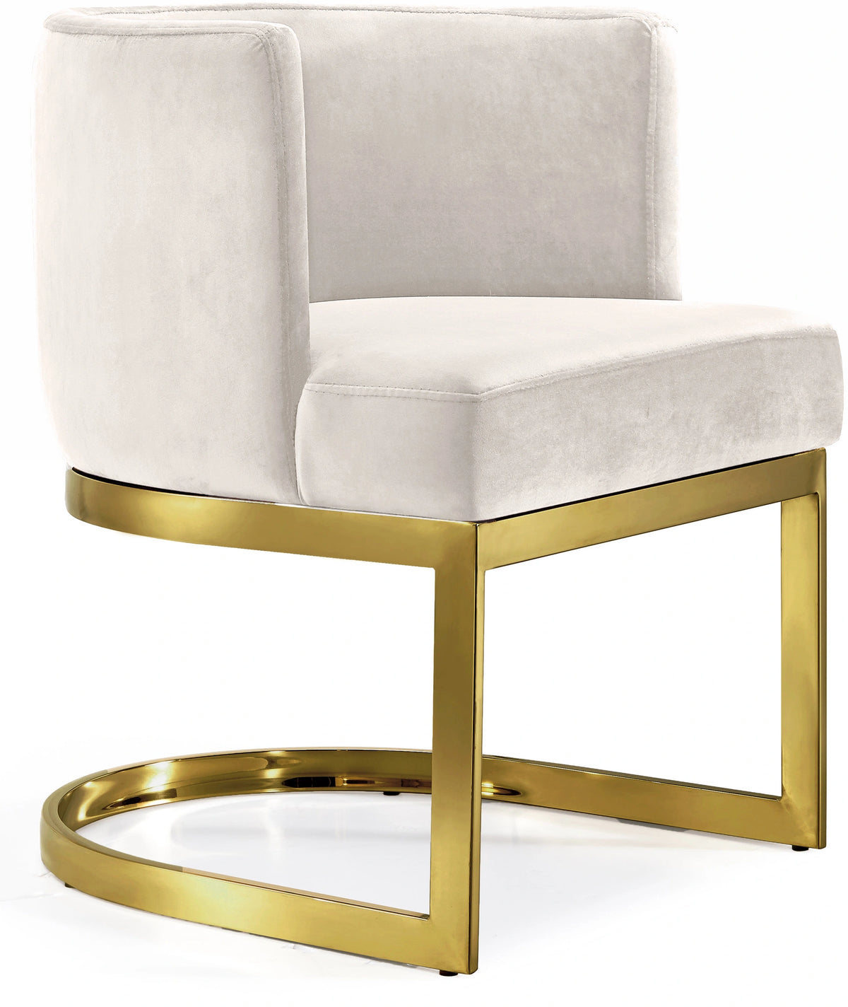 Gianna Cream Velvet Dining Chair