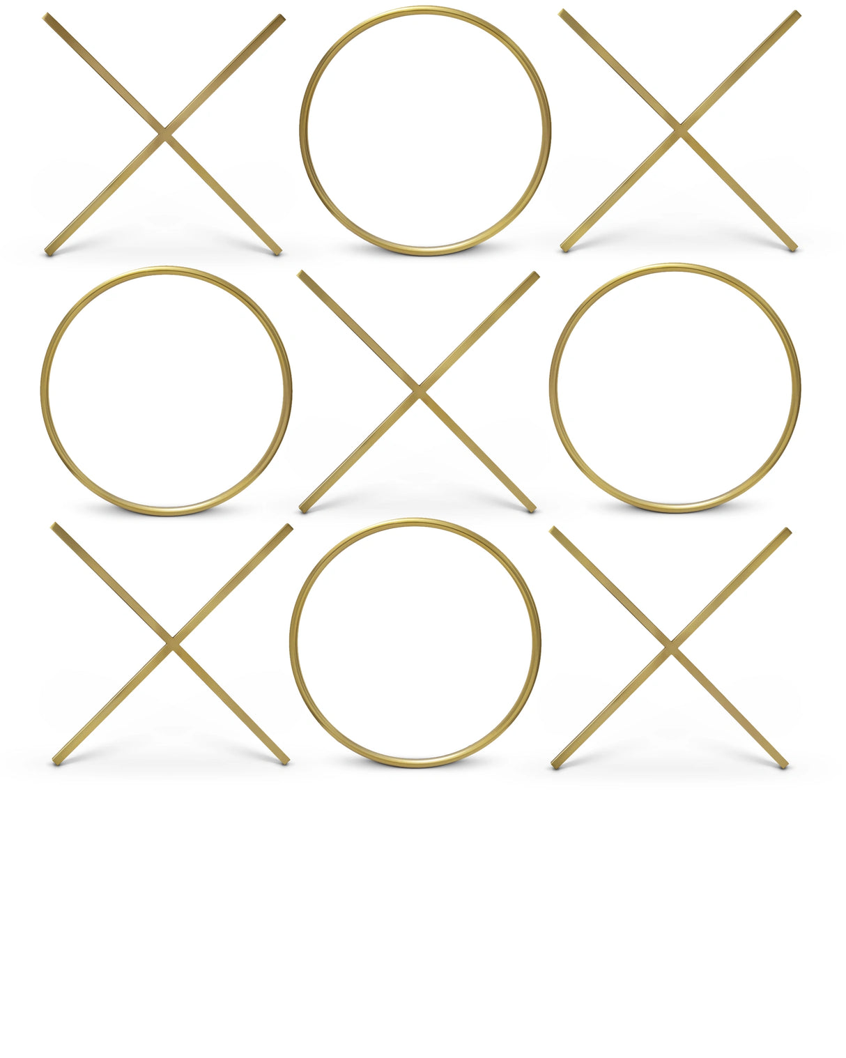 XOXO Gold Stainless Steel Wall Decor