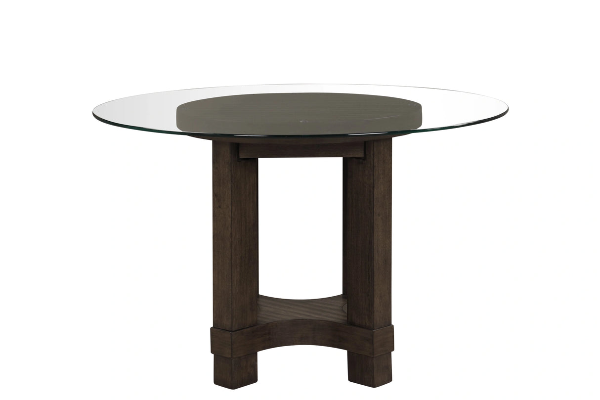 Cityscape 52" Round Dining Table Base-Walnut
