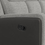 Hornet 3PC Living Room Set in Rancho Grey-Sofa, Loveseat & Recliner