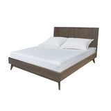 Novak Modern Dark Oak Bed