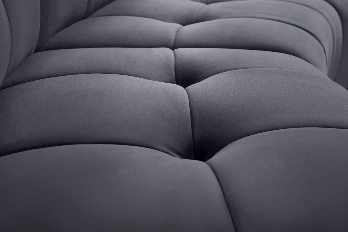 Limitless Grey Velvet 10pc. Modular Sectional
