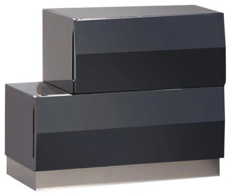 J&M Milan Nightstand Right in Black Lacquer