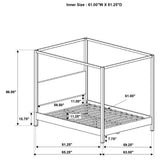 Monroe Canopy Panel Platform Bed