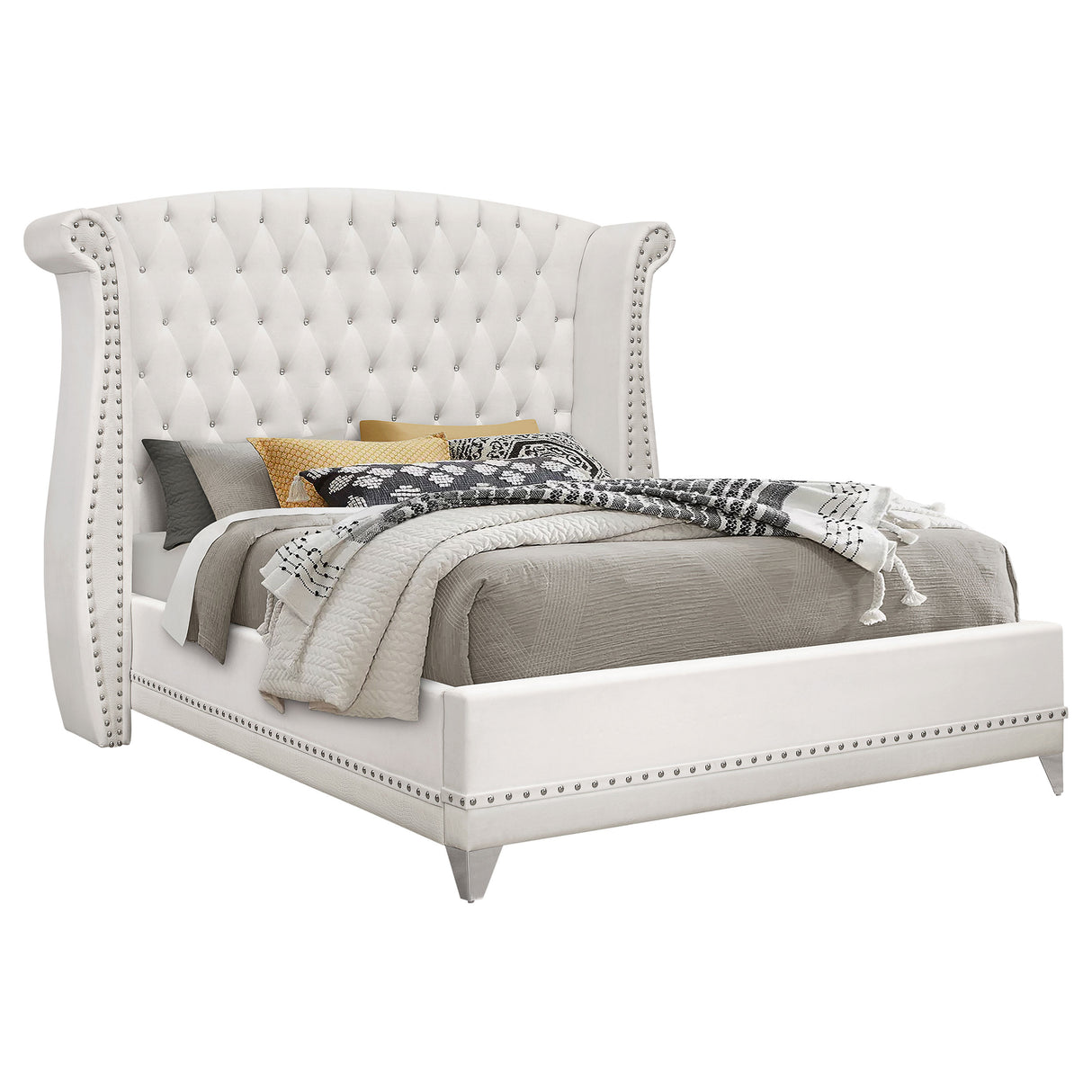 Barzini Wingback Platform Bed