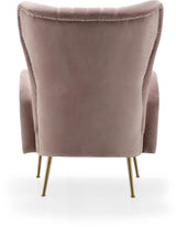 Opera Pink Velvet Accent Chair