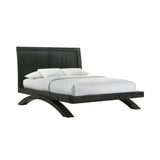 Allan Bedroom Set with 2 Nightstands in Black