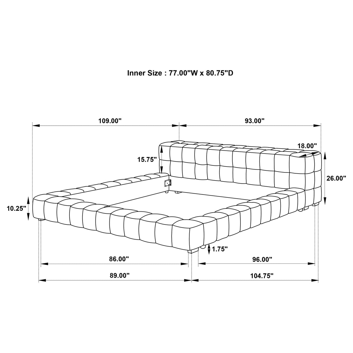 Trinity California King, E.king, Queen, & Full Bed Green & Light Taupe