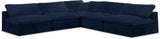 Cozy Navy Velvet Cloud Modular Sectional