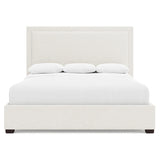 Morgan Fabric Storage Panel Bed King (64" H)