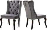 Suri Grey Velvet Dining Chair