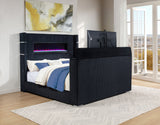 Tisdall Wingback TV Bed with Flame Visualizer