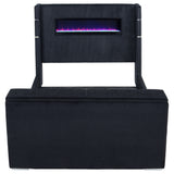 Tisdall Wingback TV Bed with Flame Visualizer