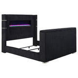Tisdall Wingback TV Bed with Flame Visualizer
