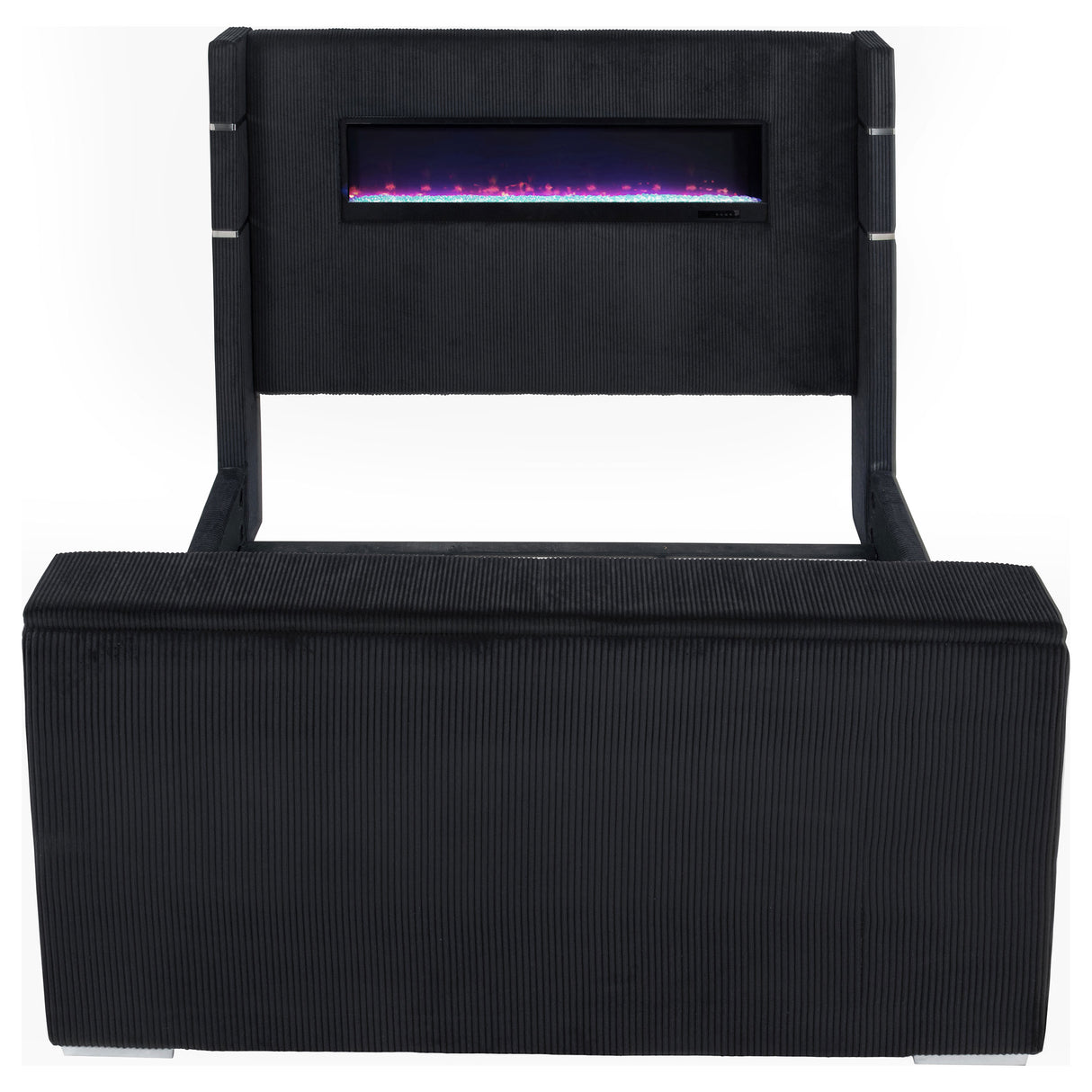 Tisdall Wingback TV Bed with Flame Visualizer