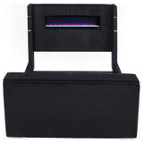 Tisdall Wingback TV Bed with Flame Visualizer