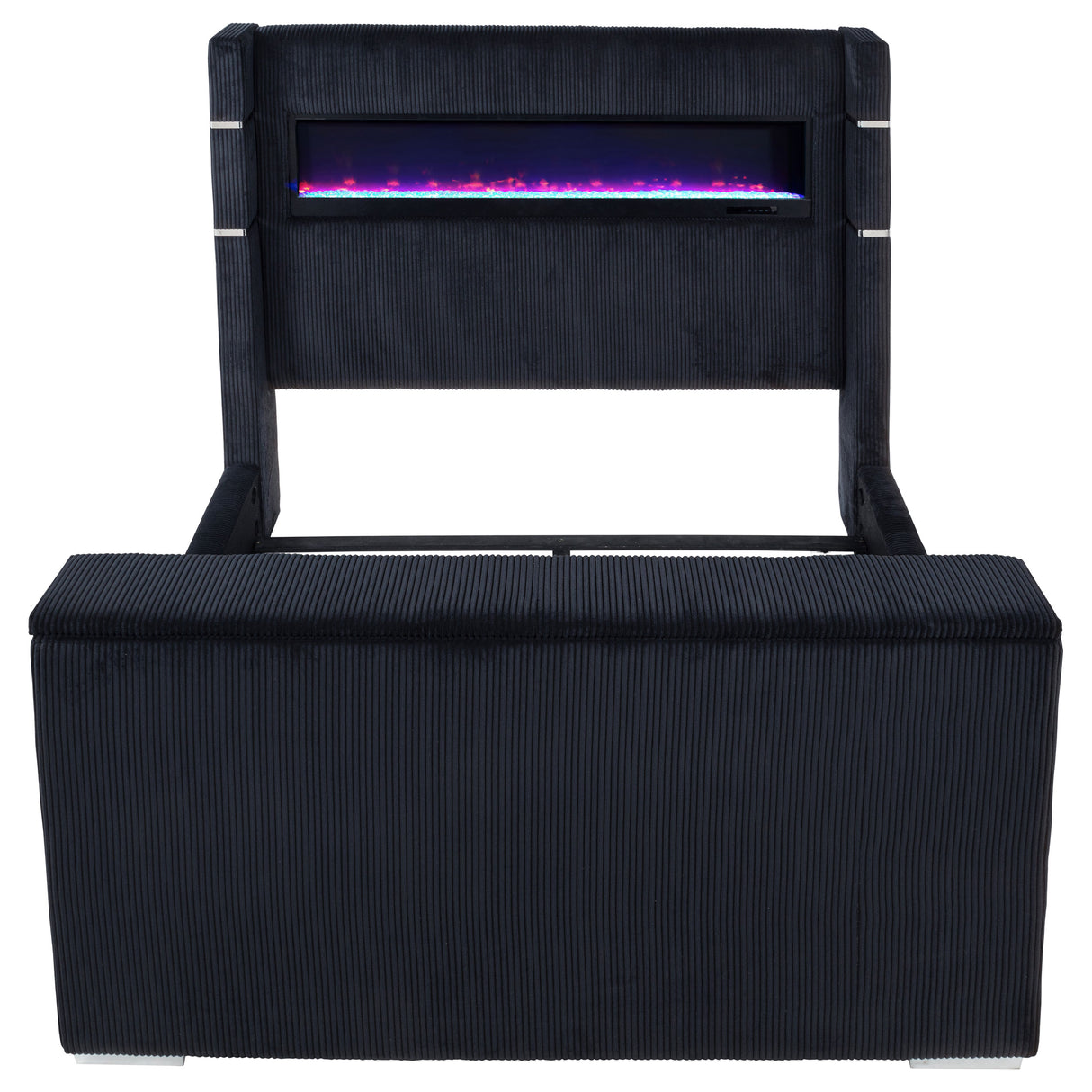 Tisdall Wingback TV Bed with Flame Visualizer