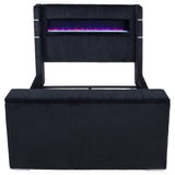 Tisdall Wingback TV Bed with Flame Visualizer