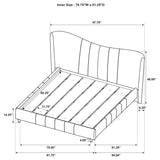 Evelyn Panel Platform Bed