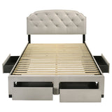 Marianna Panel Platform Storage Bed