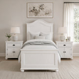 Kona Bedroom Set with 2 Nightstands in White