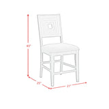 Avalanche Counter Side Chair in Antique White (2 Per Carton)