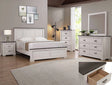 Crown Mark Furniture Leighton Twin Panel Bed in White B8180-T image