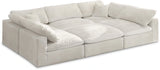 Cozy Cream Velvet Cloud Modular Sectional