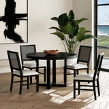 Bahama Breeze 5PC Standard Height Dining Set in Black-Table and Four Chairs