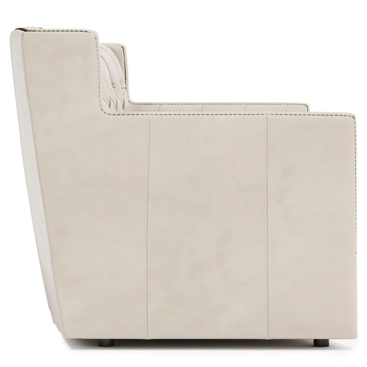 Candace Leather Sofa Without Pillows