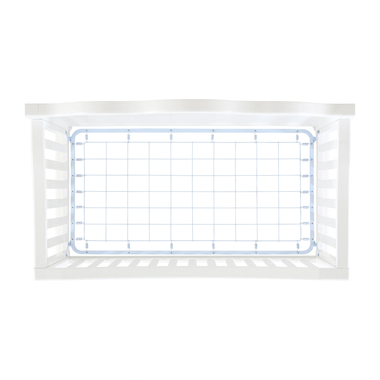 Alana Crib with Guardrails in White