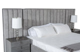 Buckley - Grey & Black Stainless Steel Bedroom Set