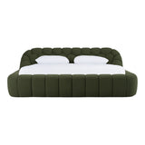 Yolonda - Modern Green Fabric Bed