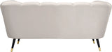 Beaumont Cream Velvet Loveseat