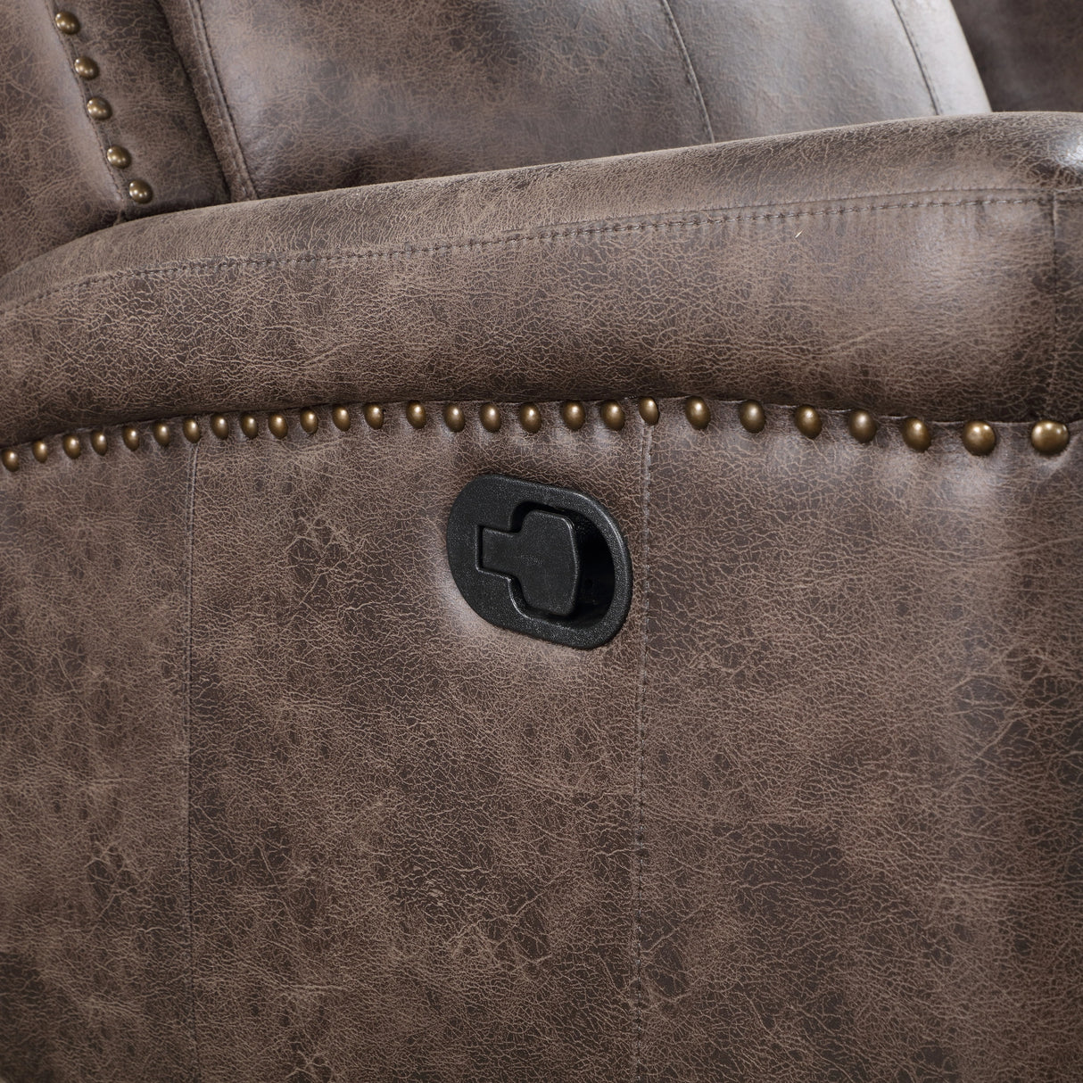 Quade Sofa W/Dual Recliner-Mocha