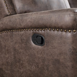 Quade Sofa W/Dual Recliner-Mocha