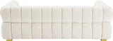 Gwen Cream Velvet Sofa