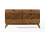 Kamela -Modern Walnut Bedroom Set