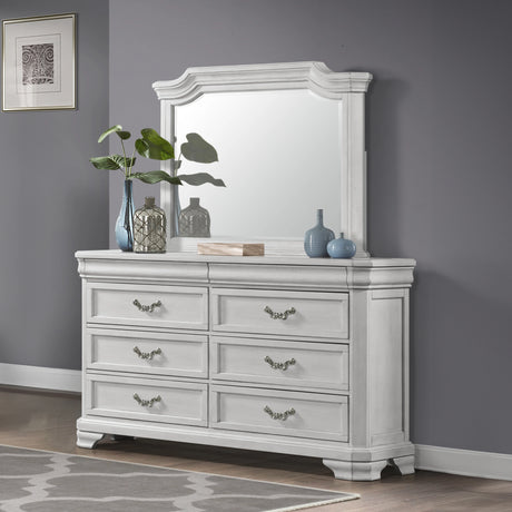 Lyndhurst Landscape Mirror- Vintage White