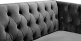 Michelle Grey Velvet Sofa